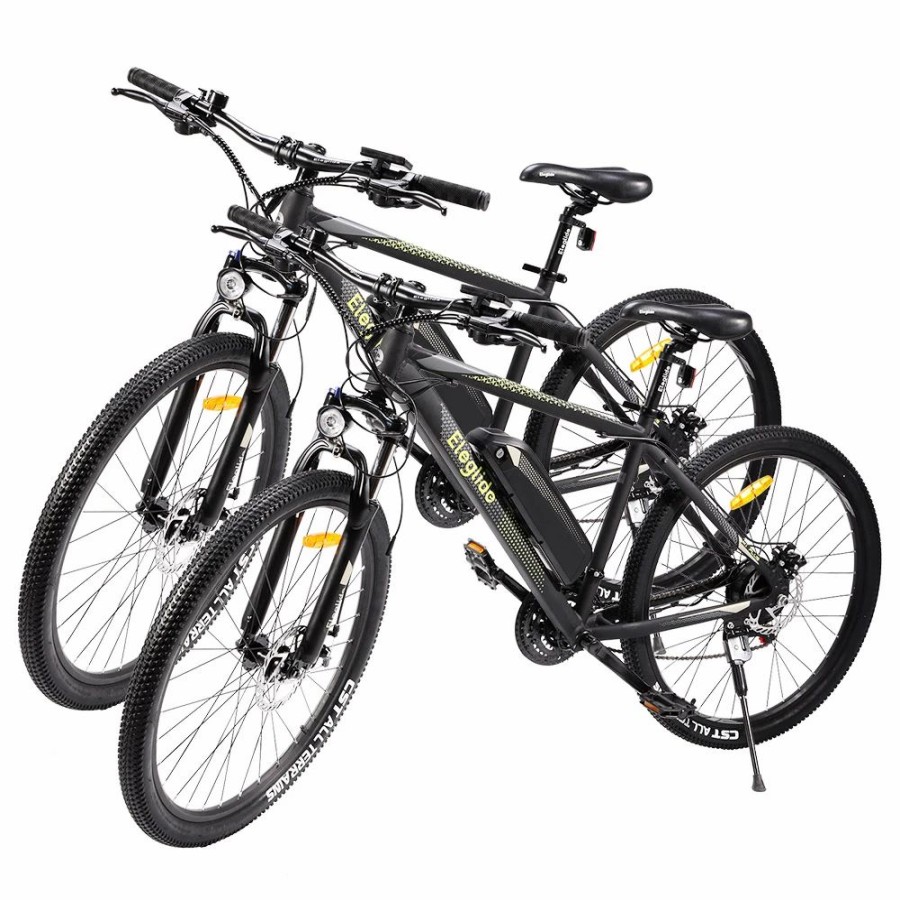 E-Bikes, Scooters & Wheels * | 2Pcs Eleglide M1 Plus Electric Mountain Bike 27.5 Inch 250W Brushless Motor Shimano 21 Speeds Shifter 36V 12.5Ah Battery 25Km/H Speed Ipx4 Waterproof Electric-Assist Up To 100Km Max Range Aluminum Alloy Frame Dual Disk Brake Black