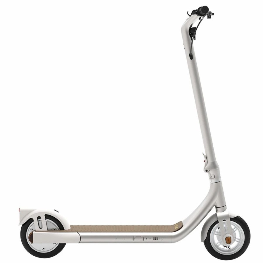 E-Bikes, Scooters & Wheels * | Atomi Alpha Electric Scooter 9 Inch Tires 650W Motor 36V 10Ah Battery For 25 Miles Range 25Km/H Max Speed 120Kg Max Load Support App Control White