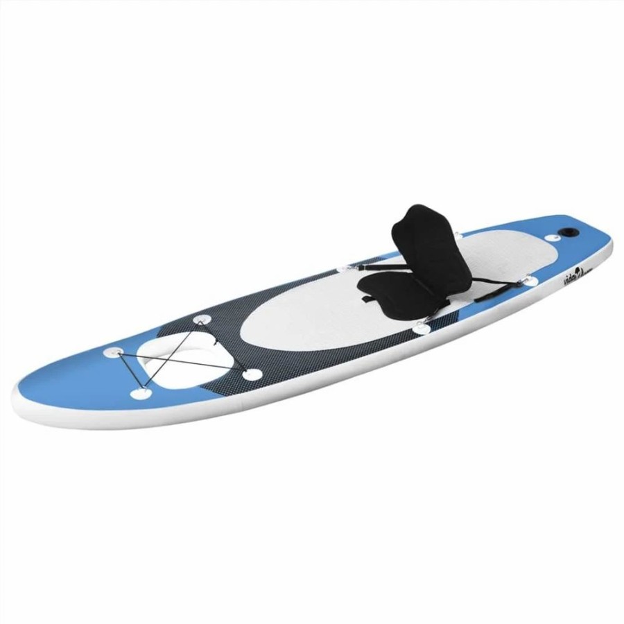 Exercise * | Inflatable Stand Up Paddle Board Set Sea Blue 300X76X10 Cm