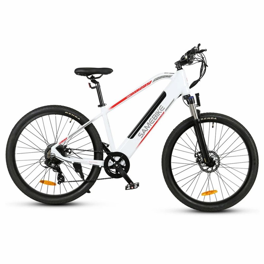 E-Bikes, Scooters & Wheels * | Samebike My-275 10.4Ah 500W 48V 27.5Inch Electric Bike 20Mph Top Speed 80Km Mileage Range Max Load 150Kg White