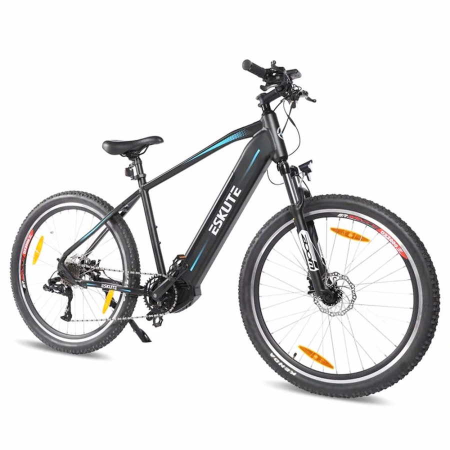 E-Bikes, Scooters & Wheels * | Eskute Netuno Pro Electric Bicycle 27.5 Inch 250W Mid-Drive Motor Bafang Mid-Motor 25Km/H Max Speed 36V 14.5Ah Battery For 80 Miles Range