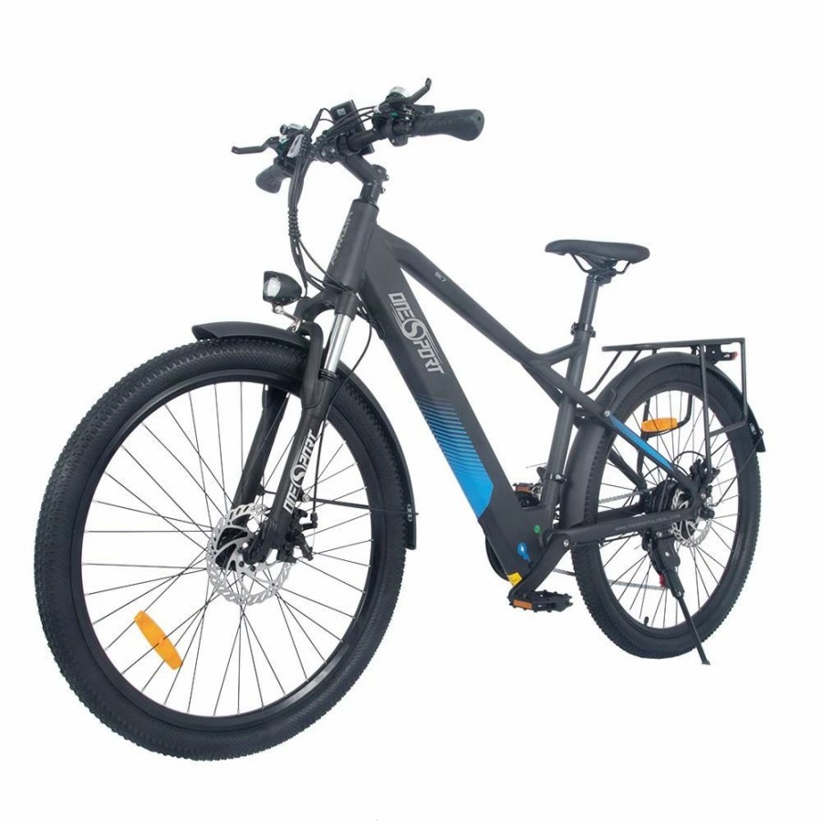 E-Bikes, Scooters & Wheels * | Onesport Bk7 Electric Bike 48V 350W Motor 10Ah Battery Shimano 21 Speed Gear Front Suspension And Dual Disc Brakes Black