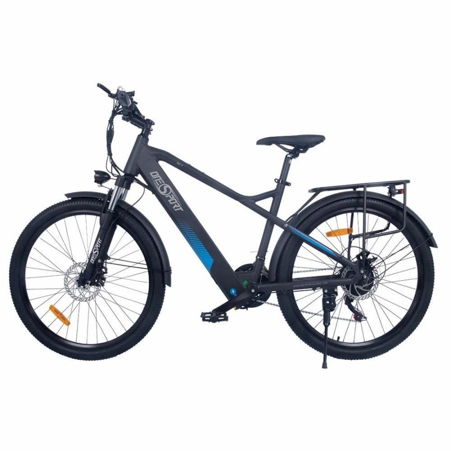 E-Bikes, Scooters & Wheels * | Onesport Bk7 Electric Bike 48V 350W Motor 10Ah Battery Shimano 21 Speed Gear Front Suspension And Dual Disc Brakes Black