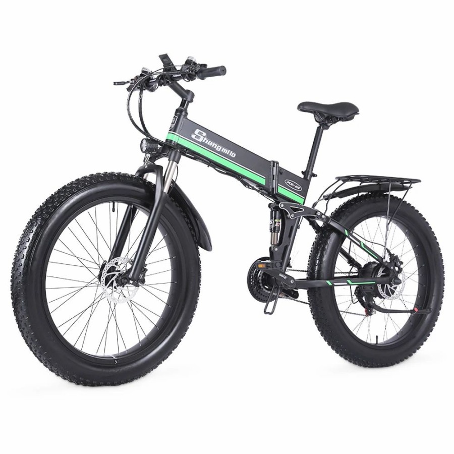 E-Bikes, Scooters & Wheels * | Shengmilo Mx01 26 Inches Fat Tire Electric Bike 12 Magnetic Booster Bicycle 1000W 7-Speed Shimano For Snow Mountain