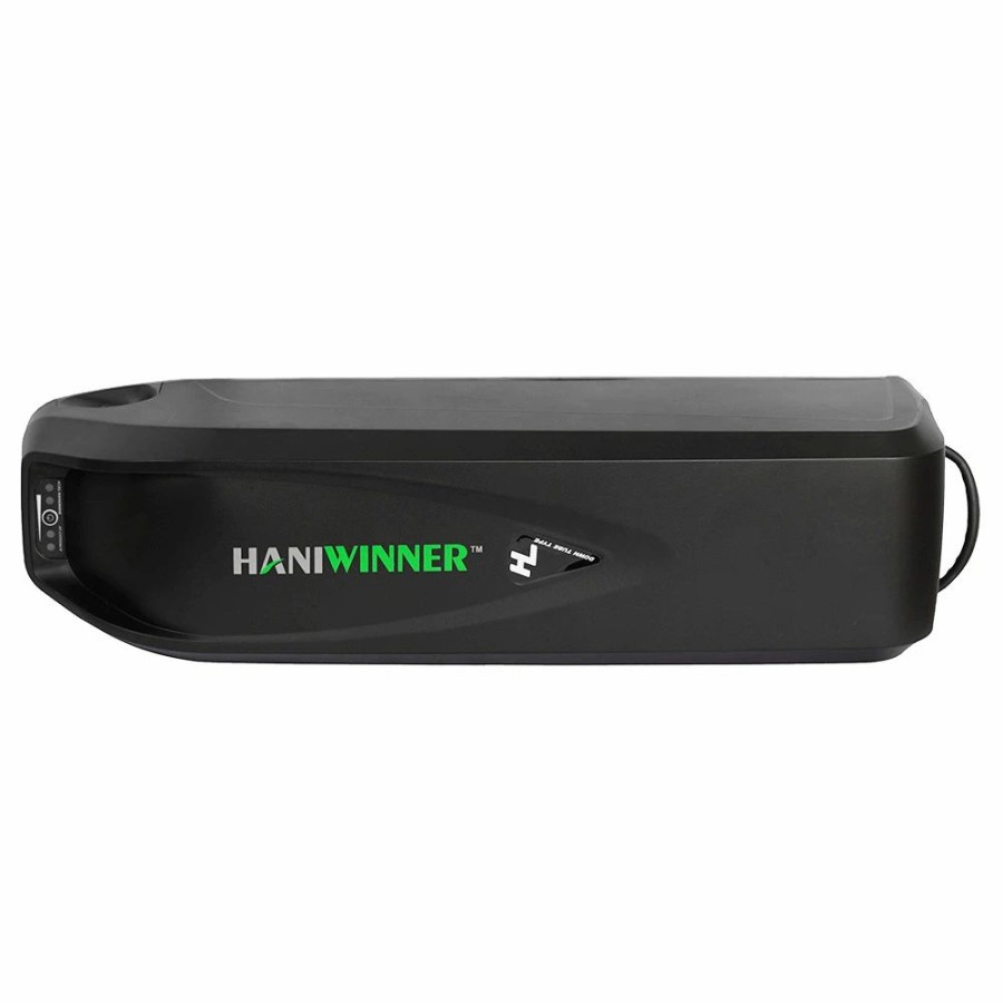 E-Bikes, Scooters & Wheels * | Haniwinner Hailong Ha193 Electric Bike Rechargeable Lithium Battery 48V 13Ah 624W With Charger Black