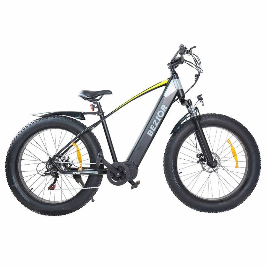 E-Bikes, Scooters & Wheels * | Bezior Xf800 Electric Bicycle 13Ah 48V 500W Mid Motor 26*4.0 Inch Fat Tires 40Km/H Max Speed Max Load 90Kg