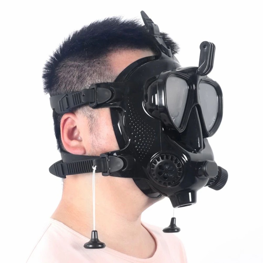 Exercise * | Smaco M8058 Scuba Diving Full Face Mask Respiratory Masks Diving Equipment