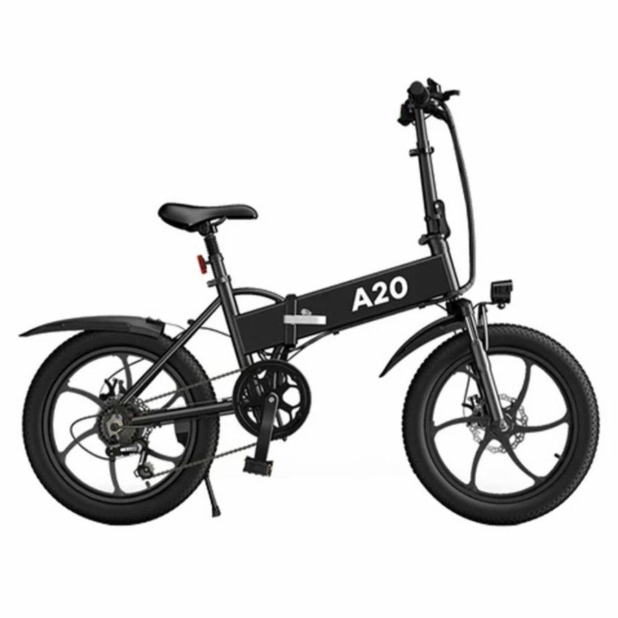 E-Bikes, Scooters & Wheels * | Ado A20 Electric Folding Bike 20 Inch City Bicycle 350W Hall Brushless Gear Dc Motor 10.4Ah Battery 25Km/H Max Speed Shimano 7-Speed Rear Derailleur Black