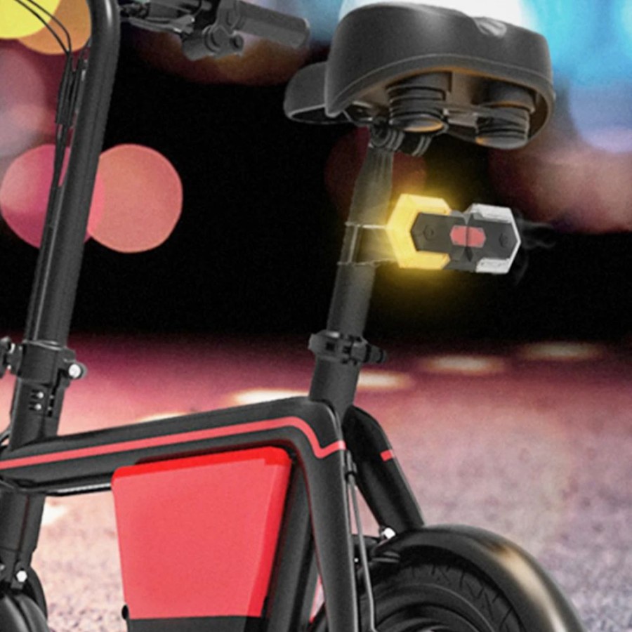 Cycling * | Cycling Wireless Turning Signal Light Visible Day And Night Usb Charging For Bike, Electric Bycicle And Scooter