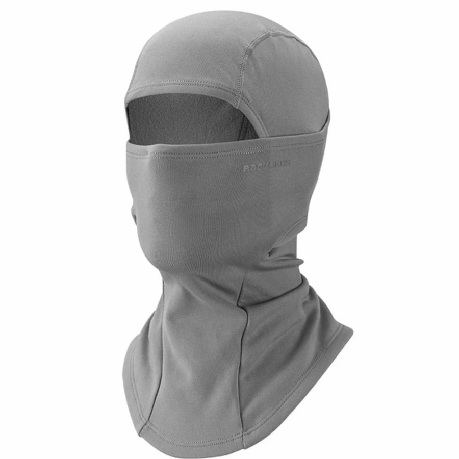 Cycling * | Rockbros Snowboard Face Mask Windproof Warm Outdoor Thermal Fleece Ski Mask Breathable Unisex For Camping, Skiing Light Grey