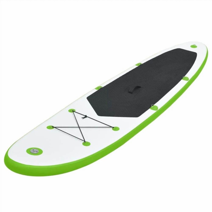 Exercise * | Inflatable Stand Up Paddleboard Set Green And White