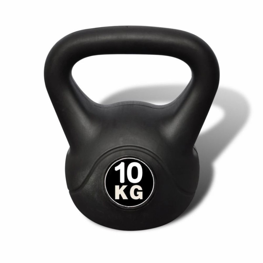 Exercise * | Kettlebell 10 Kg Concrete With Plastic Coated