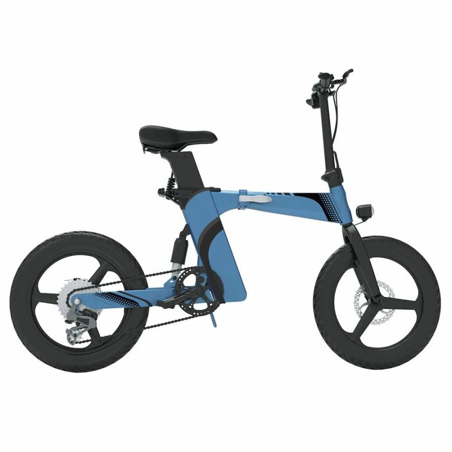 E-Bikes, Scooters & Wheels * | Z7 Electric Bike 250W Brushless Motor 36V 8Ah Battery 20" Tire, 25Km/H Max Speed, 30-40Km Range, 120Kg Load Blue