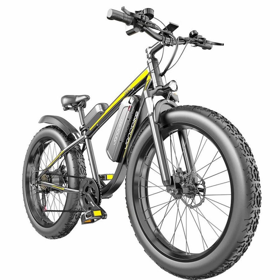 E-Bikes, Scooters & Wheels * | Janobike E26 Electric Bicycle 48V 1000W Motor 16Ah Battery 26 Inch Tire Snow, Mountain, City Bike Black