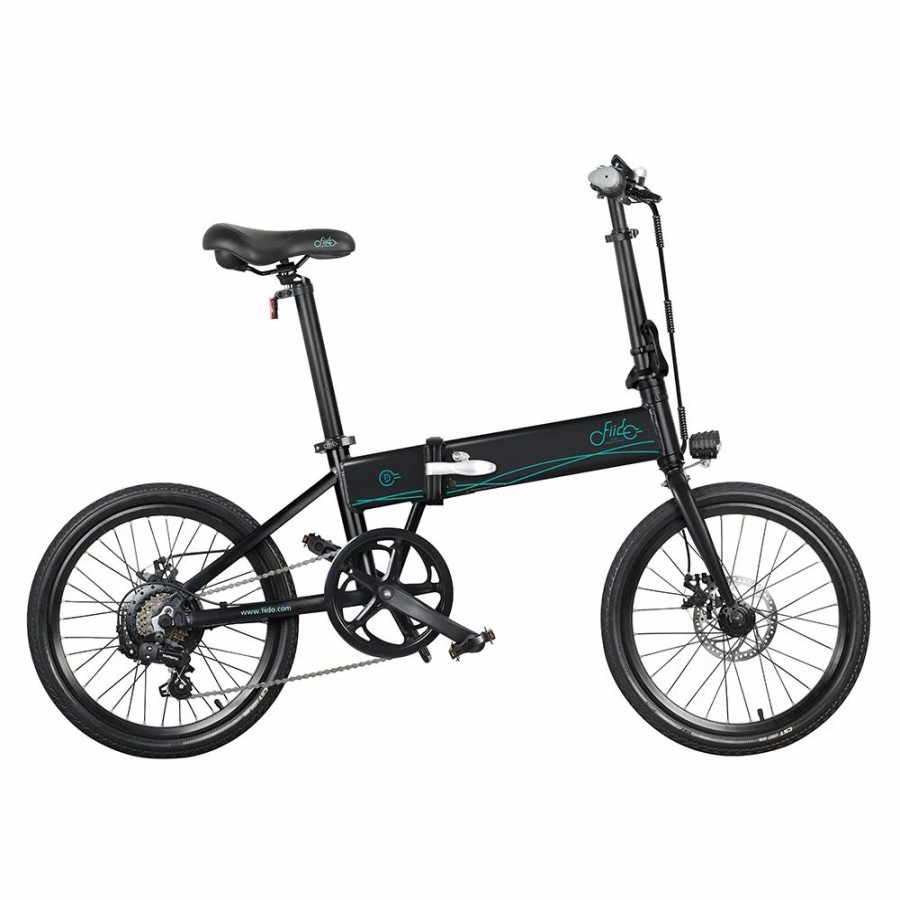 E-Bikes, Scooters & Wheels * | Fiido D4S Folding Moped Electric Bike Shimano 6-Speed Gear Shifting City Bike Commuter Bike 20-Inch Tires 250W Motor Max 25Km/H 10.4Ah Battery Up To 80Km Mileage Range Black