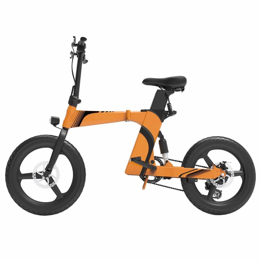 E-Bikes, Scooters & Wheels * | Z7 Electric Bike 250W Brushless Motor 36V 8Ah Battery 20" Tire, 25Km/H Max Speed, 30-40Km Range, 120Kg Load Orange