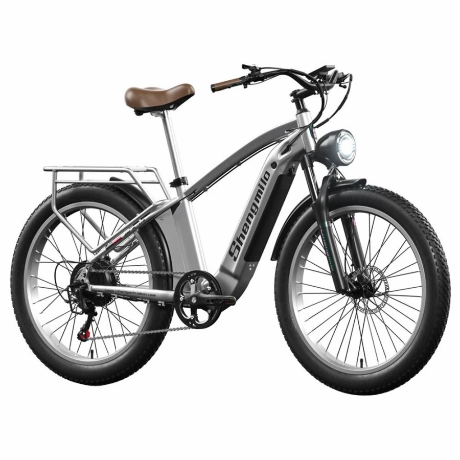 E-Bikes, Scooters & Wheels * | Shengmilo Mx04 26*3.0 Inch Fat Tire Electric Moped Bike Mountain Bicycle Bafang 500W Motor 48V 15Ah Lg Battery 40Km/H Max Speed Shimano 7-Speed Gear 110Km Max Range Ip64 Waterproof Tektro E500 Oil Brake