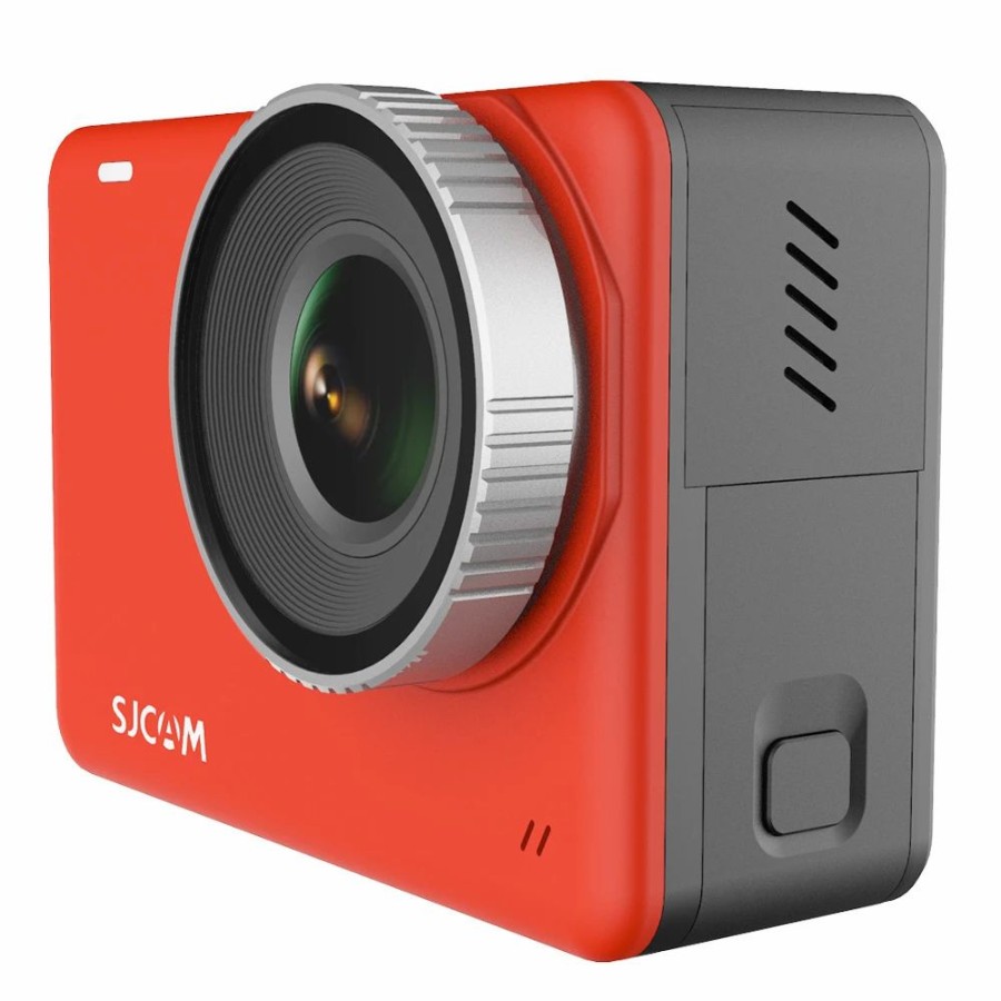 Outdoor Sports Cameras * | Sjcam Sj10 Pro Sports & Action Camera 4K/60Fps Sony Imx Sensor Waterproof Up To 10M, 2.33" Ips Touch Screen Red