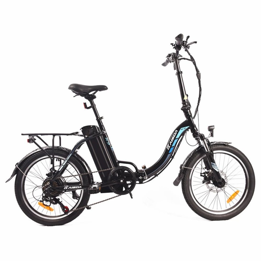 E-Bikes, Scooters & Wheels * | Kaisda K7 Folding Electric Moped Bike 20*1.95 Inch Tire 350W Motor 25-28Km/H Max Speed Mountain Bicycle Shimano 21-Speed App Control Black