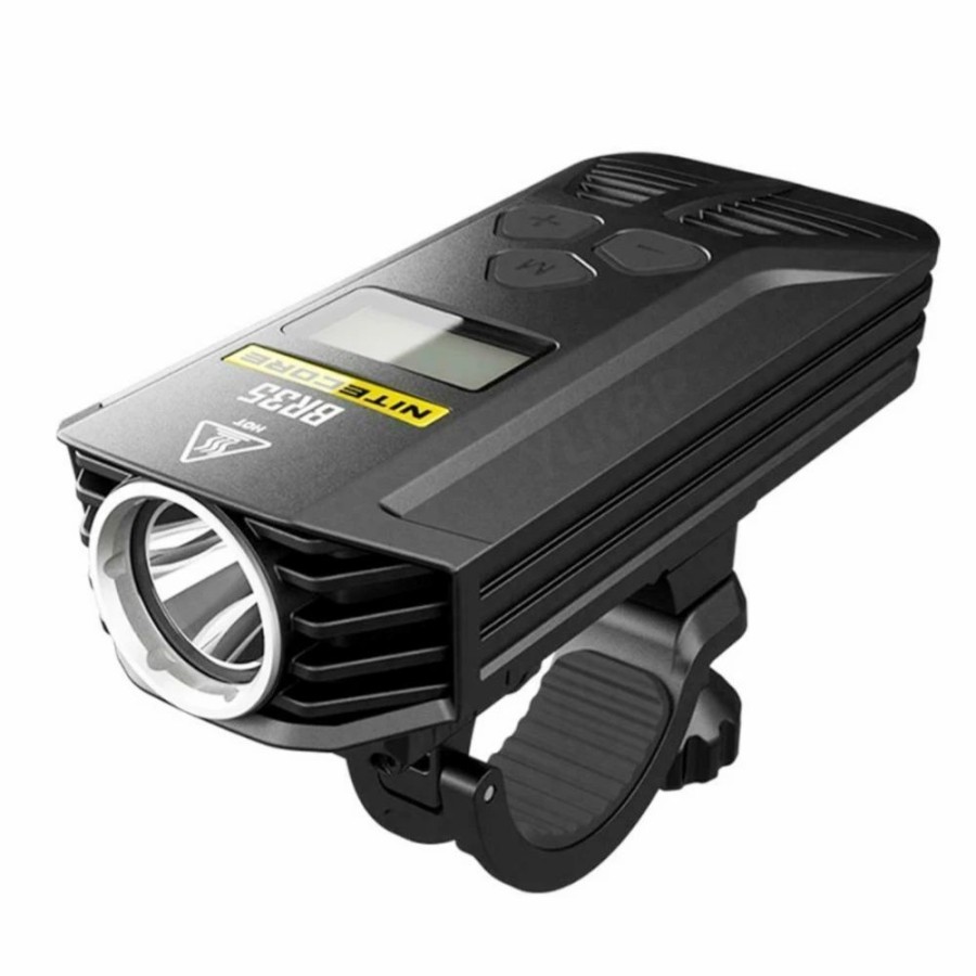 Cycling * | Nitecore Br35 Bicycle Light 1800 Lumen Rechargeable Oled Display Built-In Battery Bike Headlight