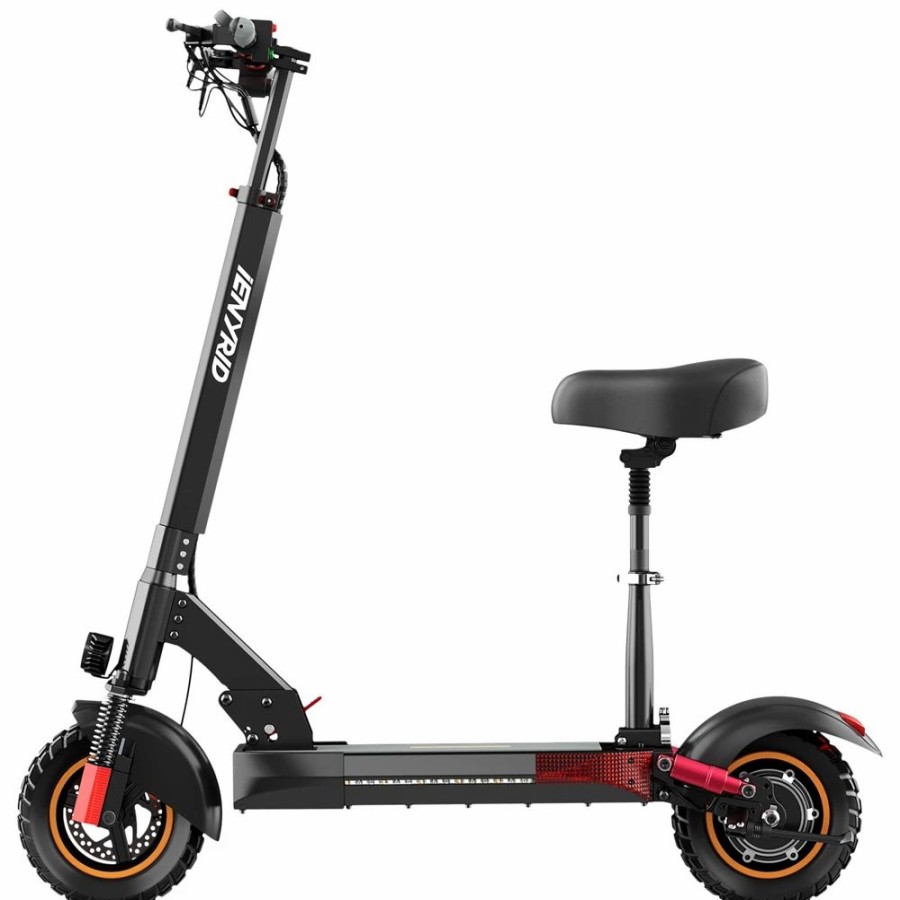 E-Bikes, Scooters & Wheels * | Ienyrid M4 Pro S Electric Scooter 10 Inch Off-Road Tires 48V 500W Motor 40-45Km/H Max Speed 16Ah Lithium Battery 40-60Km Range 150Kg Max Load Mechanical Disc Brakes With Seat