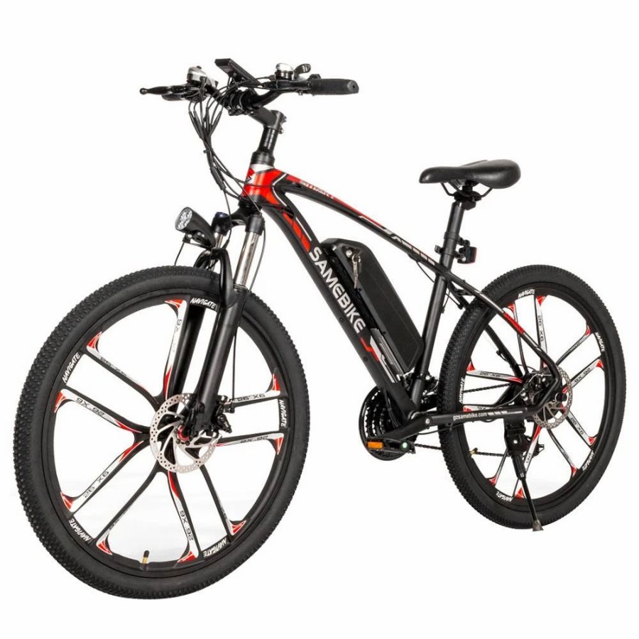 E-Bikes, Scooters & Wheels * | Samebike My-Sm26 8Ah 350W 48V 26Inch Electric Bike 30Km/H Top Speed 80Km Mileage Range Max Load 150Kg Black