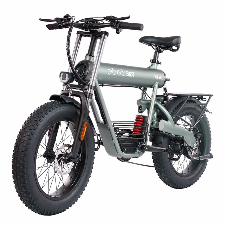 E-Bikes, Scooters & Wheels * | Gogobest Gf500 Electric Bicycle 20*4.0 Inch Fat Tire 750W Motor 45Km/H Top Speed 48V 20Ah Battery 90-100Km Max Range Shimano 7-Speed Transmission Dual Disc Brake