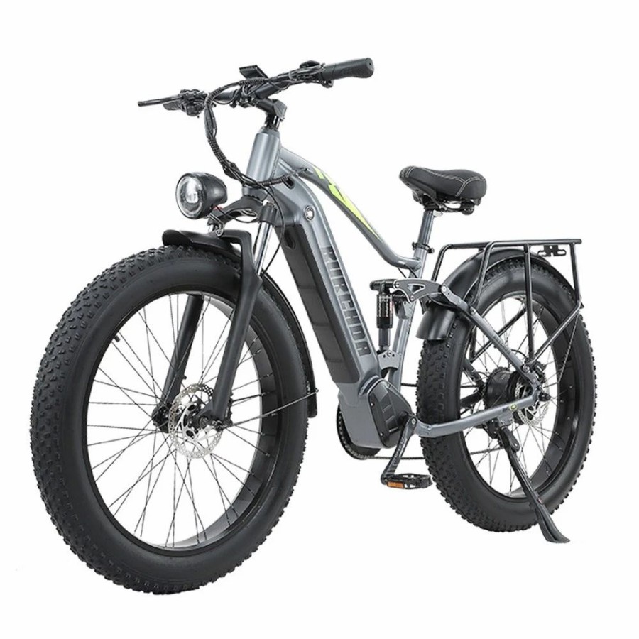 E-Bikes, Scooters & Wheels * | Burchda Rx80 Electric Bike 26*4.0 Inch Fat Tire 1000W Motor 48V 18Ah Battery 45Km/H Max Speed Mid-Mounted Shock Absorber Snow Mountain Bike