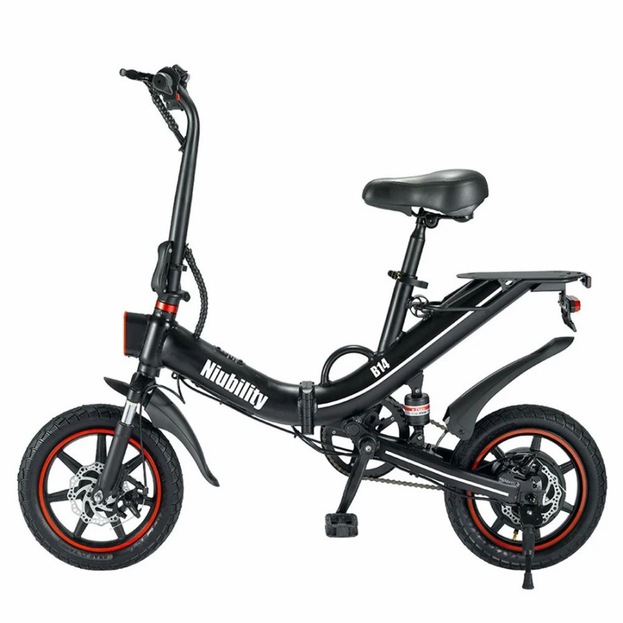 E-Bikes, Scooters & Wheels * | Niubility B14 Electric Moped Folding Bike 14 Inch 400W Motor 48V 15Ah Battery Up To 100Km Mileage Max 25Km/H Double Disc Brake App Control Black