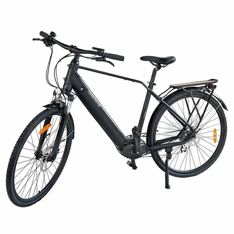 E-Bikes, Scooters & Wheels * | Magmove Ceh55M 28 Inch City Electric Bike Bafang Mid-Drive 250W Motor 25Km/H Speed 36V 13Ah Lishen Detachable Battery 100Km Max Range 150Kg Load Double Disc Brakes Shimano 8-Speed Gear Front Shock Absorption Step Over