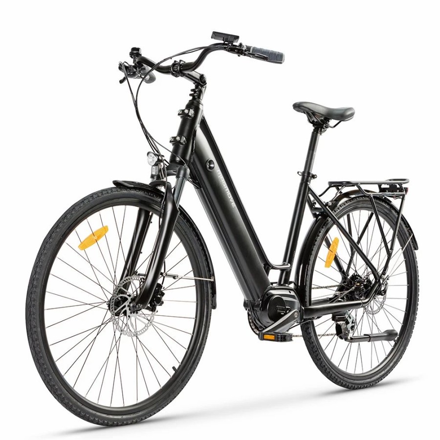 E-Bikes, Scooters & Wheels * | Magmove Ceh55M 28 Inch City Electric Bike Bafang Mid-Drive 250W Motor 25Km/H Speed 36V 13Ah Lishen Detachable Battery 100Km Max Range 150Kg Load Double Disc Brakes Shimano 8-Speed Gear Front Shock Absorption Step Thru