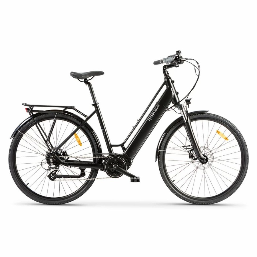 E-Bikes, Scooters & Wheels * | Magmove Ceh55M 28 Inch City Electric Bike Bafang Mid-Drive 250W Motor 25Km/H Speed 36V 13Ah Lishen Detachable Battery 100Km Max Range 150Kg Load Double Disc Brakes Shimano 8-Speed Gear Front Shock Absorption Step Thru