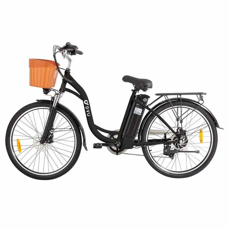 E-Bikes, Scooters & Wheels * | Dyu C6 Electric Bicycle 350W Motor Max Speed 25Km/H 36V 12.5Ah Battery 70Km Max Range Black