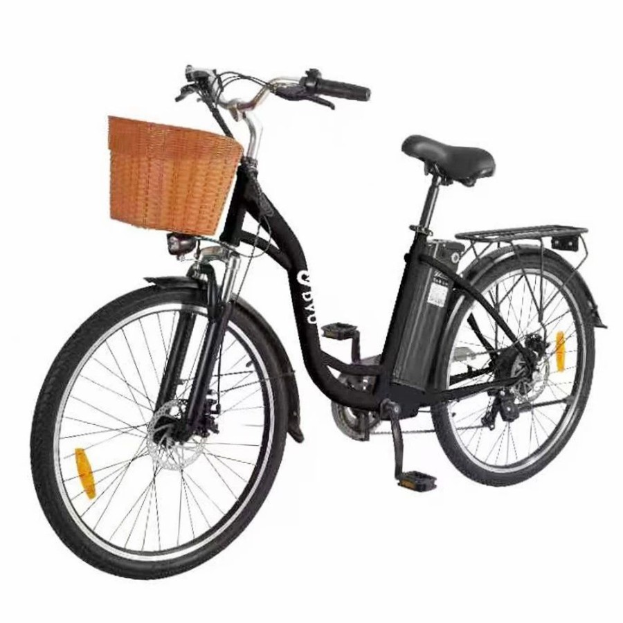 E-Bikes, Scooters & Wheels * | Dyu C6 Electric Bicycle 350W Motor Max Speed 25Km/H 36V 12.5Ah Battery 70Km Max Range Black