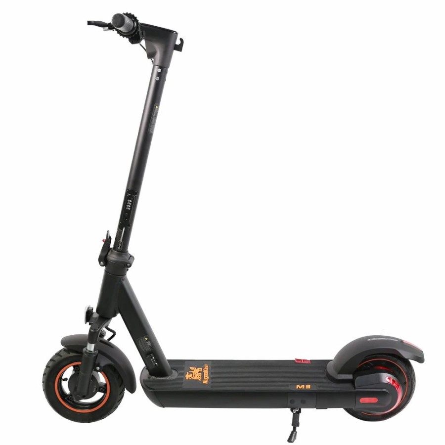 E-Bikes, Scooters & Wheels * | Kugookirin M3 Folding Electric Scooter 10 Tire 500W Motor Max Speed 40Km/H Max 40Km Range 13Ah Battery Bms Lcd Display Front Drum Brake Rear E-Brake Led Light Support Nfc Card Built-In 4-Digit Combination Chain Lock Black