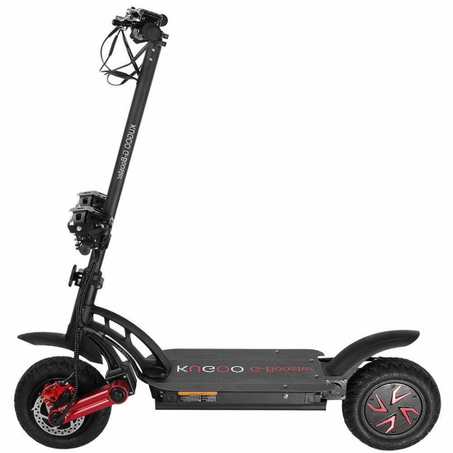 E-Bikes, Scooters & Wheels * | Kugoo G-Booster Folding Electric Scooter 10 Inch Tires 2*800W Dual Motors 3 Speed Modes Max 55Km/H Speed 48V 23Ah Battery For 85Km Range Max Load 120Kg Dual Disc Brakes With Seat Black