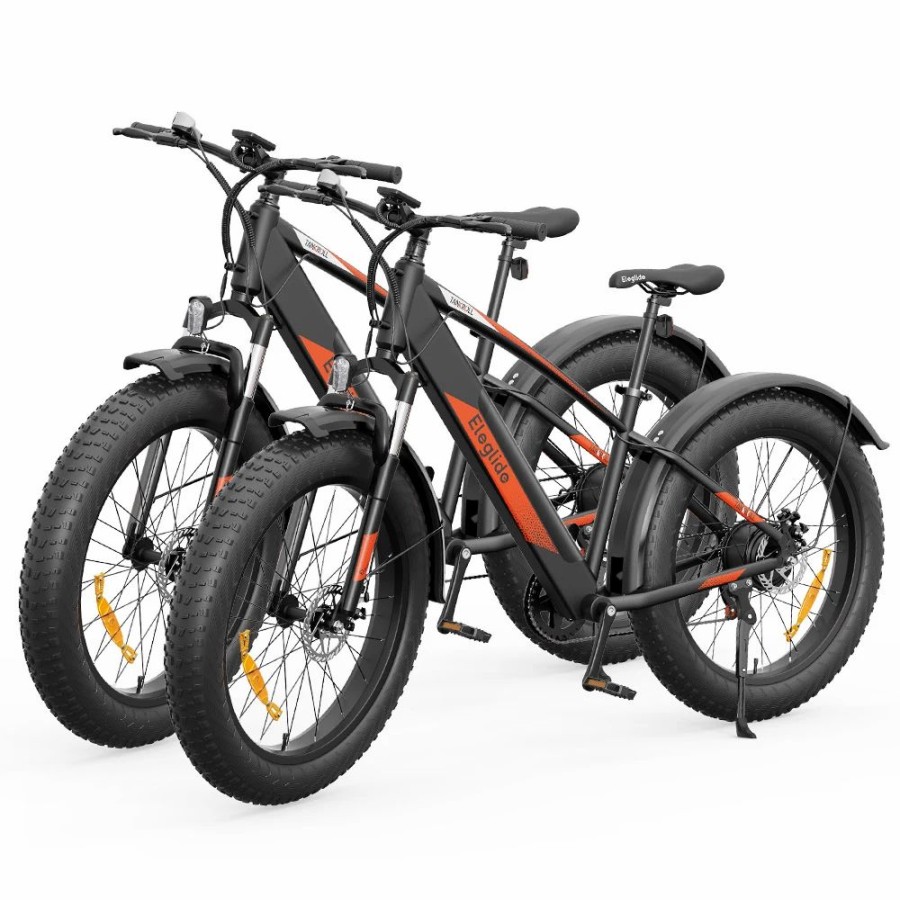 E-Bikes, Scooters & Wheels * | 2Pcs Eleglide Tankroll Electric Mountain Bike 26*4.0 Inch Fat Tires Max Instant Power 740W Motor 25Km/H Speed 48V 10Ah Battery Shimano 7-Speed Gear 70Km Top Range Dual Disc Brake 57N.M Max Torque Powerful Motor Moped Fat Bike