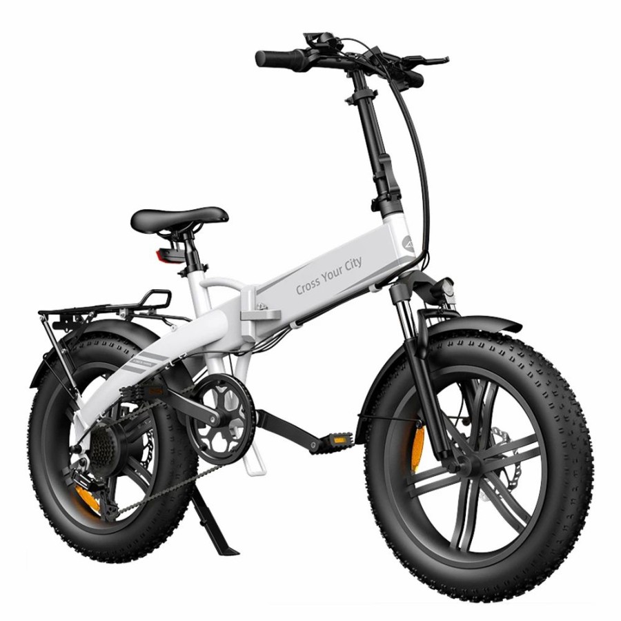 E-Bikes, Scooters & Wheels * | Ado A20F Xe 250W Electric Bike Folding Frame 7-Speed Gears Removable 10.4 Ah Lithium-Ion Battery E-Bike White