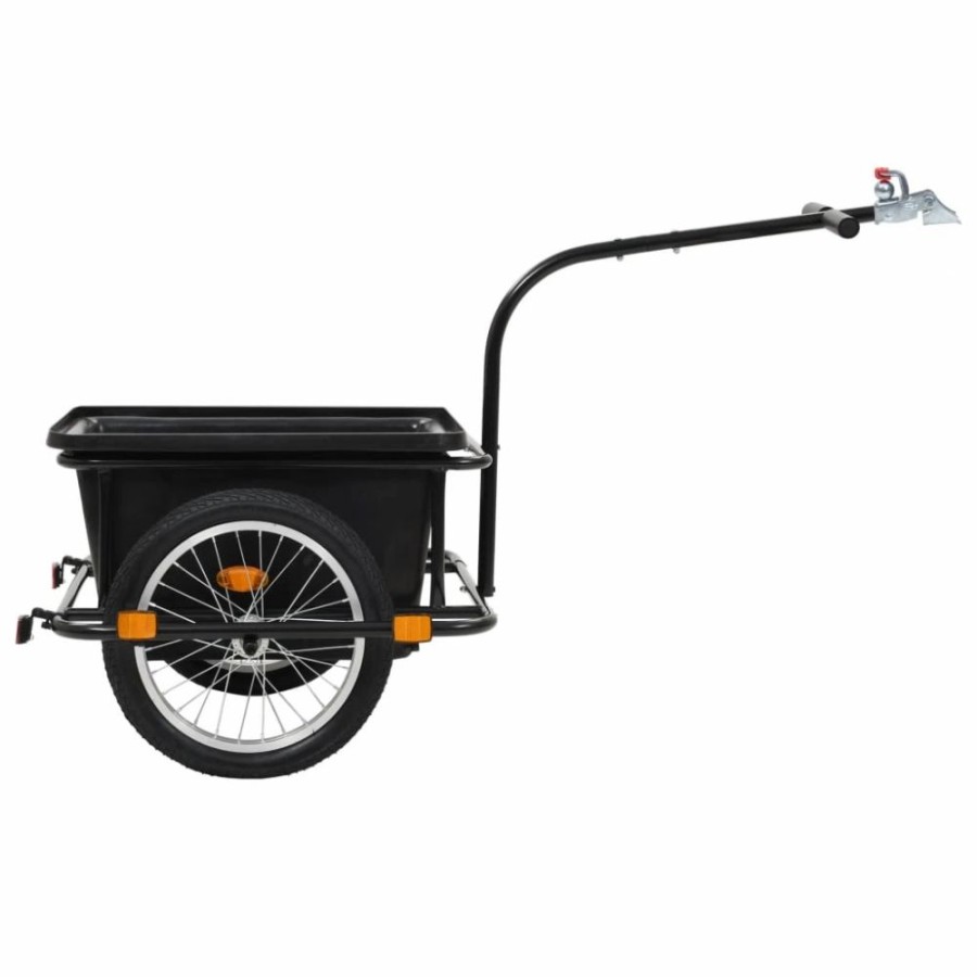 Cycling * | Bike Cargo Trailer Black 50 L