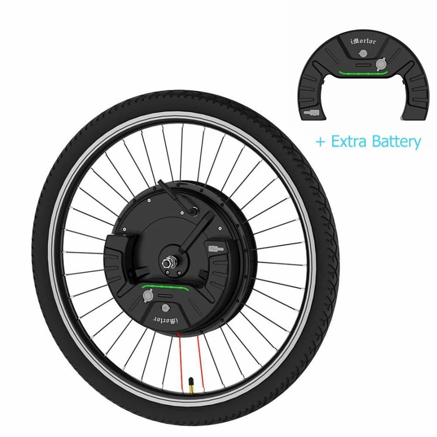 Cycling * | Imortor3 Permanent Magnet Dc Motor Bicycle Wheel 26 Inch With App Control Adjustable Speed Mode Disk Break With Extra Battery Eu Plug