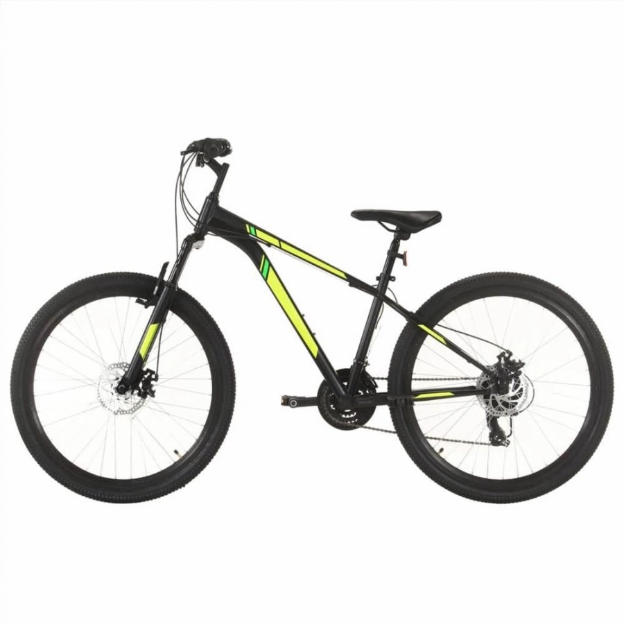 E-Bikes, Scooters & Wheels * | Mountain Bike 21 Speed 27.5 Inch Wheel 38 Cm Black