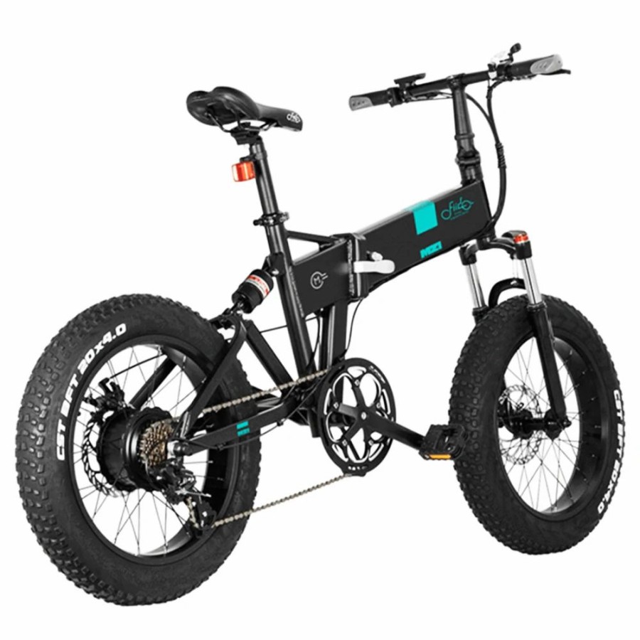 E-Bikes, Scooters & Wheels * | Fiido M21 Folding Electric Bike 20*4.0 Inch Fat Tire Mountain Bicycle With Torque Sensor 500W Motor Max Speed 36Km/H 48V 11.6Ah Battery Up To 130Km Range Max Load 120Kg Black