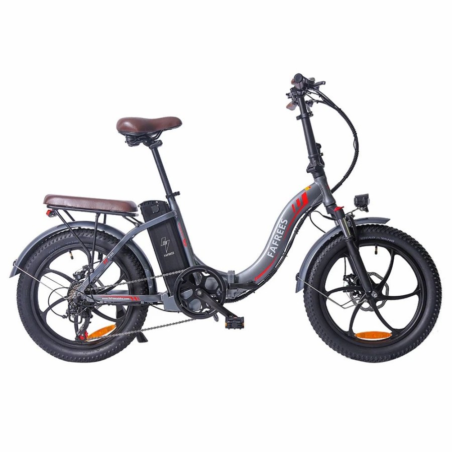 E-Bikes, Scooters & Wheels * | Fafrees F20 Pro Electric Bike 20*3.0 Inch Fat Tire 250W Brushless Motor 25Km/H Max Speed 7-Speed Gears With Removable 36V 18Ah Lithium Battery 150Km Max Range Double Disc Brake Folding Frame E-Bike Gray