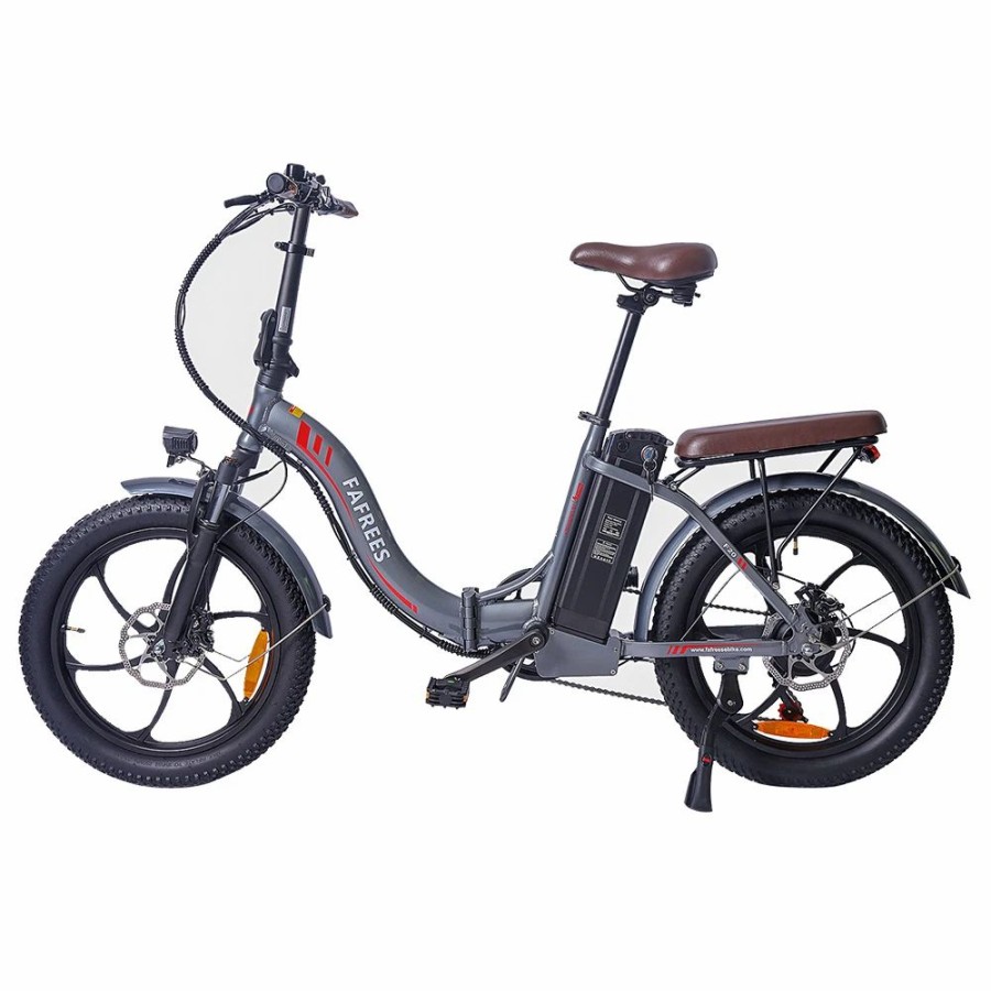 E-Bikes, Scooters & Wheels * | Fafrees F20 Pro Electric Bike 20*3.0 Inch Fat Tire 250W Brushless Motor 25Km/H Max Speed 7-Speed Gears With Removable 36V 18Ah Lithium Battery 150Km Max Range Double Disc Brake Folding Frame E-Bike Gray