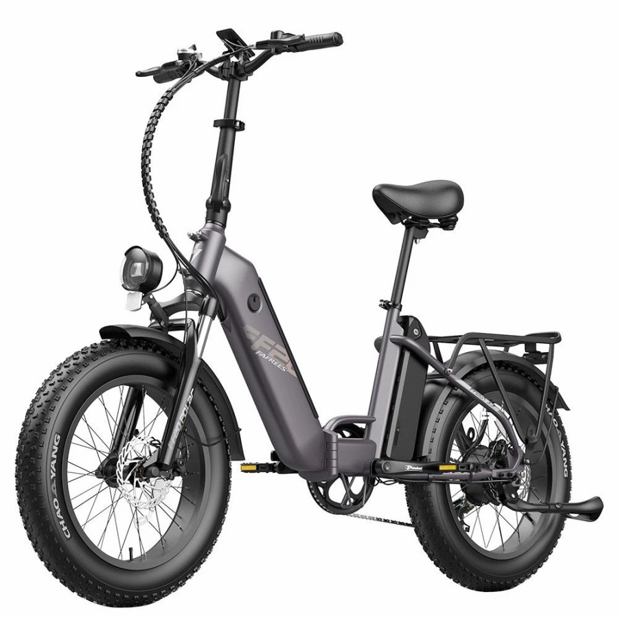 E-Bikes, Scooters & Wheels * | Fafrees Ff20 Polar Electric Bike 48V 500W Motor 40Km/H Max Speed Dual 10.4Ah Batteries For 150Km Range 20*4.0 Inch Chaoyang Fat Tire Double Disc Brakes Shimano 7-Speed Gear Lcd Color Display Grey