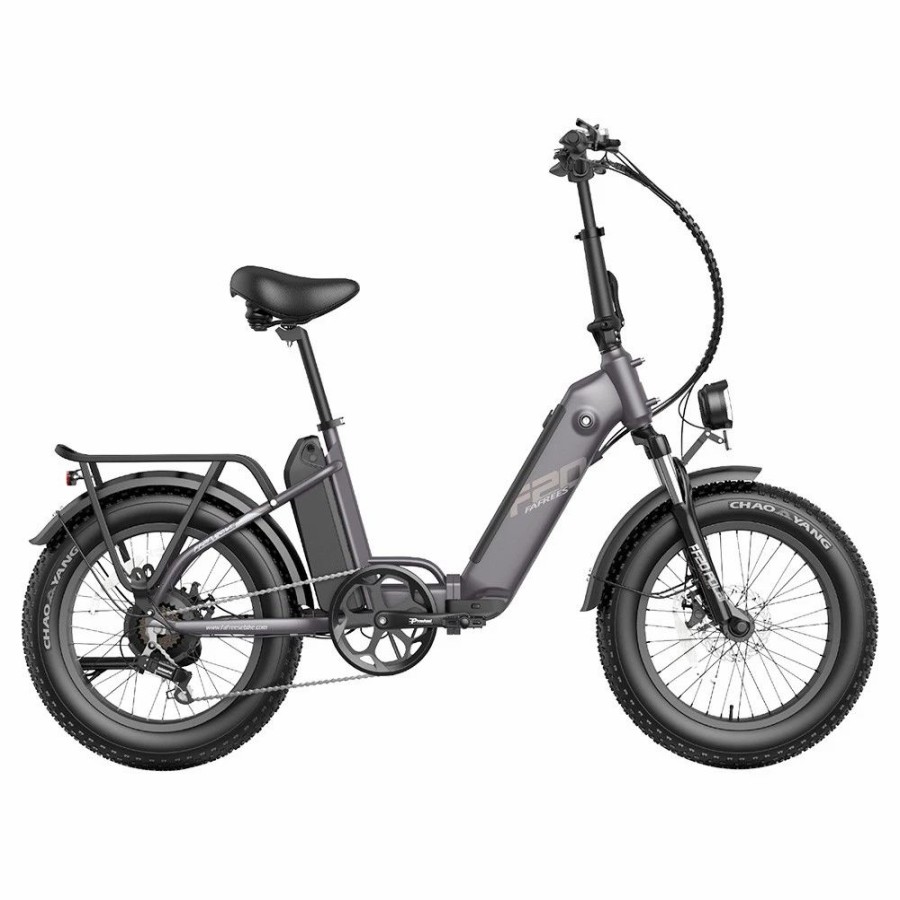 E-Bikes, Scooters & Wheels * | Fafrees Ff20 Polar Electric Bike 48V 500W Motor 40Km/H Max Speed Dual 10.4Ah Batteries For 150Km Range 20*4.0 Inch Chaoyang Fat Tire Double Disc Brakes Shimano 7-Speed Gear Lcd Color Display Grey