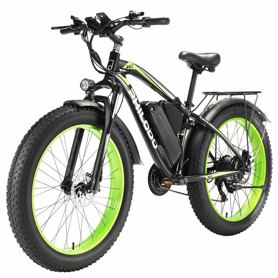 E-Bikes, Scooters & Wheels * | Philodo Bikes Philodo H7 2.0 Electric Mountain Bike All Terrain Fat Bike 26 Inch 48V 13Ah Removable Battery 1000W High-Speed Motor 50Km/H 21 Speed Gear Electric Bicycle