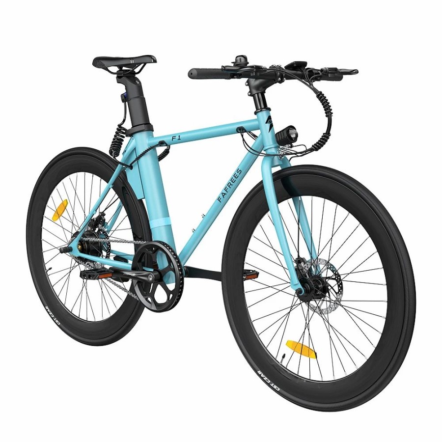 E-Bikes, Scooters & Wheels * | Fafrees F1 Electric Bike 250W Brushless Motor 25Km/H Max Speed 9Ah Battery Shimano 7-Speed Transmission Blue