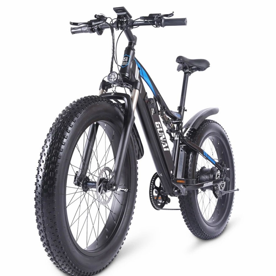 E-Bikes, Scooters & Wheels * | Gunai Mx03 Electric Bicycle 1000W 48V 17Ah Battery 26*4.0 Inch Fat Tires Mountain Bike 40Km/H Max Speed 40-50Km Mileage Range 150Kg Max Load Double Dics Brake Black