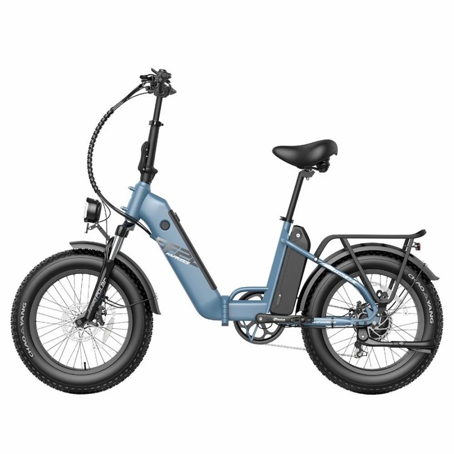 E-Bikes, Scooters & Wheels * | Fafrees Ff20 Polar Electric Bike 48V 500W Motor 40Km/H Max Speed Dual 10.4Ah Batteries For 150Km Range 20*4.0 Inch Chaoyang Fat Tire Double Disc Brakes Shimano 7-Speed Gear Lcd Color Display Blue